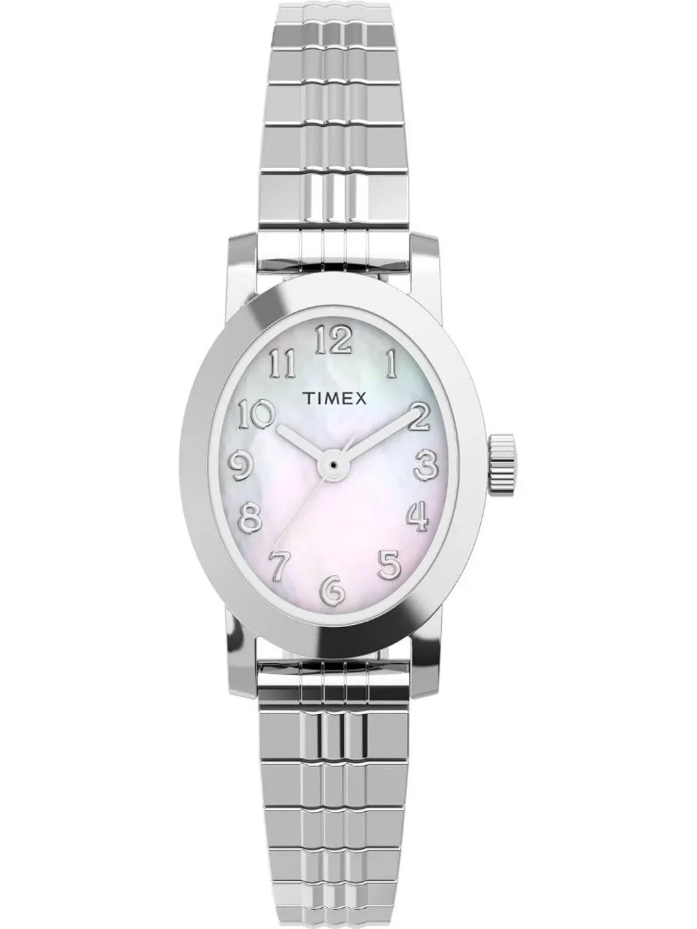 Women's Silver-Tone Mother of Pearl Dial Cavatina Classic Elegant Wrist Watch
